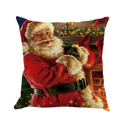 

Tailored Christmas Pillow Cover Pillowcases Decorative Sofa Cushion Cover 45x45cm