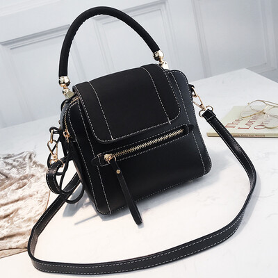 

Spring&summer bag female 2019 new chic fashion matte retro mobile wild wide shoulder strap shoulder slung female