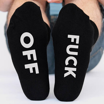 

Men wear alphabet stockings