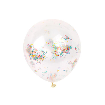 

1Pc 12-inch Transparent Magic Latex Balloon Sequins Confetti Balloon Party Wedding Supplies