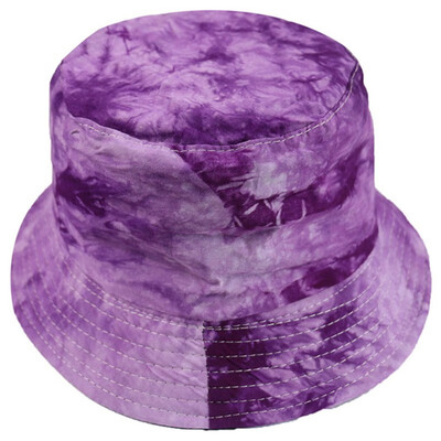 

Women Men Tie-Dye Bucket Hat Reversible Packable Wide Brim Fisherman Cap