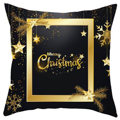 

Siaonvr Merry Christmas Short Plush Pillowcase Sofa Pad Set Home Decoration 18x18 Inch