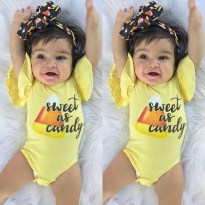 

Newborn Infant Baby Girl Romper Bodysuit Jumpsuit Playsuit Outfit Sunsuit Set UK