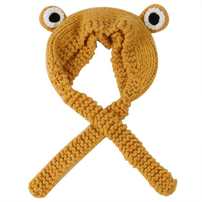 

Hand-woven wool ear protector with warm earmuffs Woman Autumn Winter Korean Edition Cute ins knitted foldable earmuffs
