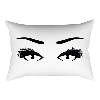 

〖Follure〗Eyelash Out Soft Velvet Cushion Cover 30x50cm Marble Pillow Cases