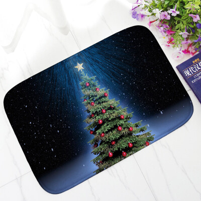 

〖Follure〗Christmas HD Printed Non-Slip Bath Mat Absorbent Home Decor