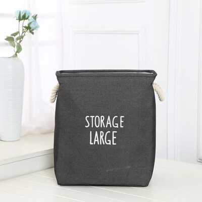 

Gobestart Thick Double-Layer Storage Basket Foldable Debris Storage Box Laundry Bucket