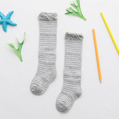 

Necessaries Summer Cotton Childrens Net Socks Baby Knee Stockings Retro Breathable Anti-mosquito Net Socks