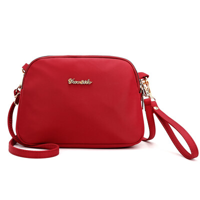 

Chaohuan version of 100-pack nylon Oxford bag portable change mother bag oblique lady canvas bag