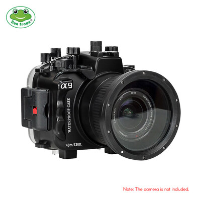 

Sea frogs Waterproof Camera Diving Housing Underwater Case 40m130ft 360-degree Protection for Sony A9