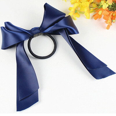

Multi-layer Bow Hair Ring Simple Korean Version Of The Sweet Ribbon Solid Color Bow Fabric Hair Rope Headdress