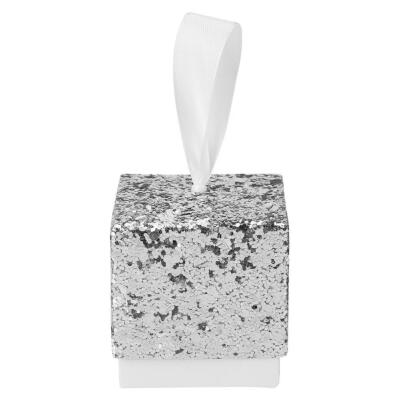 

10pcsLot Glitter Square Candy Box Paper Sequins Powder Wedding Gift Bags