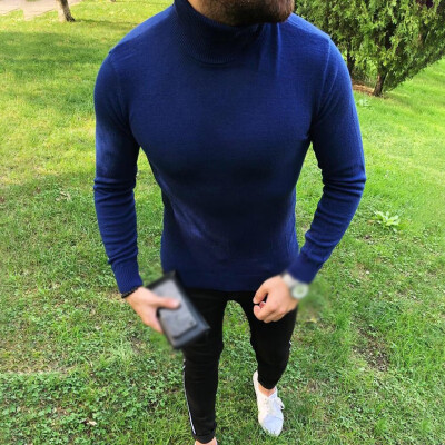 

Mens Basic Turtleneck Thermal Long Sleeve T-Shirt Sweatshirt Cozy Pullover Tops