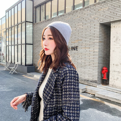 

Womens cap children winter Korean style autumn&winter sweet&lovely warm-keeping knit cap ins Korean tide
