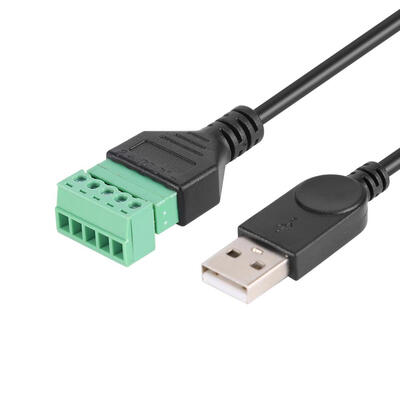 

USB 20 Type A Male to 5Pin Screw w30cm Shield Terminal Plug Adapter Cable