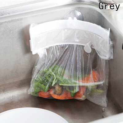 

Sink Waste Dispose Bag Garbage Bag Holder With 3 Suction Cups Kitchen Trash Holder Portable Kitchen Accessories Pink