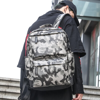 

Mens Backpack Fashion Large-capacity Students Backpack Korean version of Leisure Travel Couples Computer Shoulder Bag