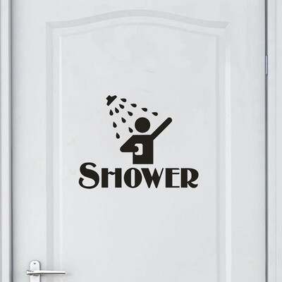 

Gobestart Shower Removable Art Vinyl Mural Home Room Decor Wall Stickers