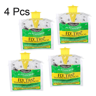 

Siaonvr Outdoor Disposable Fly Catcher Control Trap with Attractant Insecticide Free