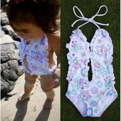 

Girls Baby Bikini Floral Split One-pieces Swimsuit Bathing Suit Swimming Clothes