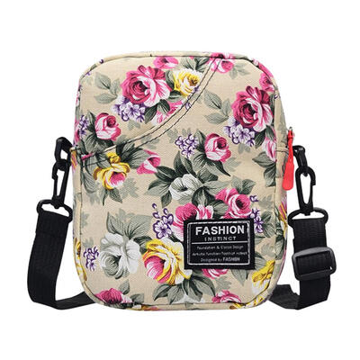 

Vintage Canvas Women Shoulder Flower Print Crossbody Bags Messenger Handbag