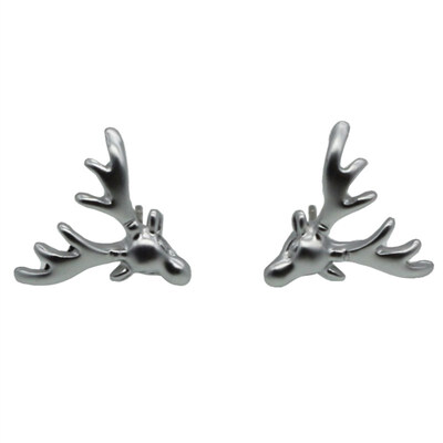 

EK994 New Brincos Earing Love Asia Deer Head Stud Earrings For Women Wedding Jewelry Earrings Accessories Orecchini