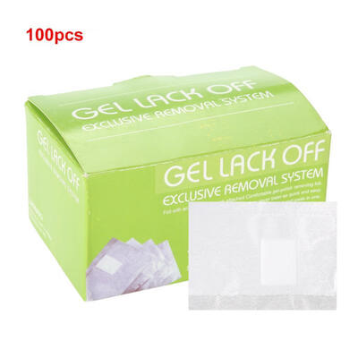 

Greensen 100Pcs Nail Polish Remover Tin Foil Wraps Paper Towel UV Gel Remover Cotton Pads