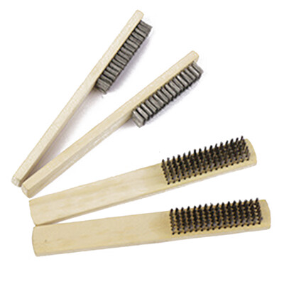 

2PCS Set Stainless Steel Brush Small Wire Brushes for Metal Rust Cleaning Tool