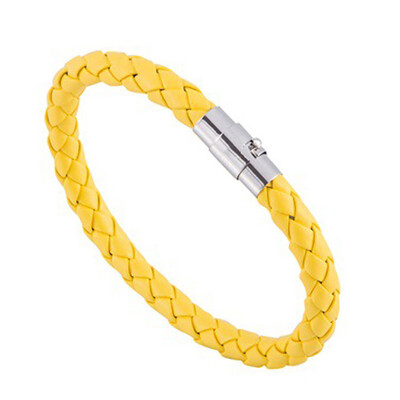 

Creative Simplicity Magnetic Men Leather Rope Weaving Bracelet Hand Circle Unisex Pair Bracelet Jewellery Hot Gift