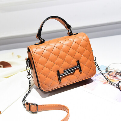 

New Chaozhou Korean version of ladiesbags with small oblique bags single shoulder bags Ling lattice chain bags all kinds of ba