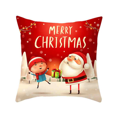 

Siaonvr Christmas Pillow Cover Decor Pillow Case Sofa Waist Throw Cushion Cover