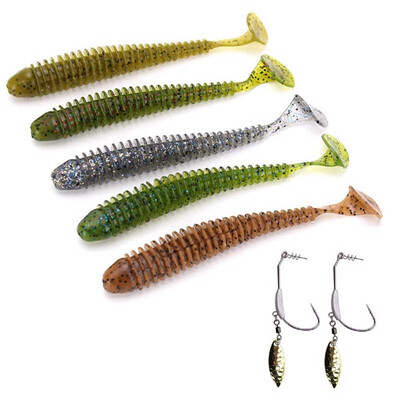 

Thread T Tail 12cm85g Lu Ya Soft Bait Boxed 5 Color Set With Hook