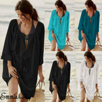 

Womens Beachwear Swimwear Beach Wear Bikini Cover Up Summer Swim Dress Plus Size