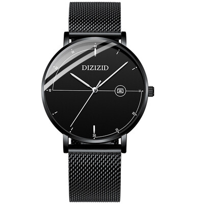 

Relojes 2019 New Mens Watches Top Brand Luxury Fashion Quartz Ultra Thin Watch Men Steel Mesh Waterproof Clock relogio masculino