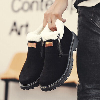 

Fashion simple snow boots men plus velvet low to help cotton shoes Martin boots men thick outdoor mens boots non-slip boots
