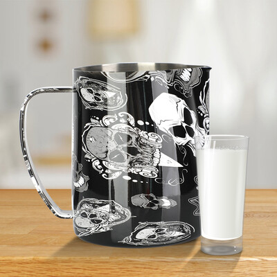 

Greensen 304 Stainless Steel Durable Milk Frother Cup Coffee Pitcher for Home Cafes Milk Frother Cup Stainless Steel Cup