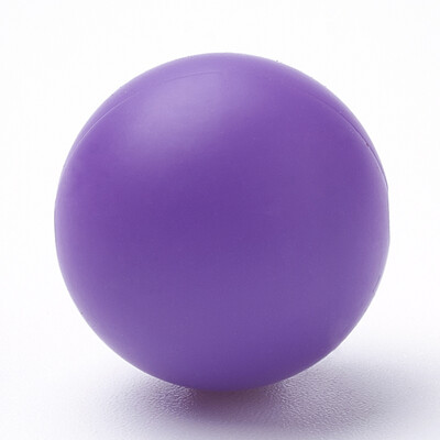 

Food Grade Environmental Silicone Beads Chewing Beads For Teethers DIY Nursing Necklaces Making Round DarkOrchid 810mm Hole