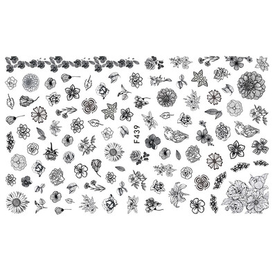 

〖Follure〗DIY Nail Applique Adhesive Flower Rattan Nail Sticker Lace Design Nail Paste