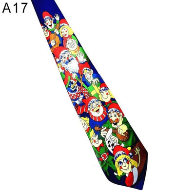 

Christmas Necktie Men Fashion Santa Claus Elk Printing Tie Party Suit Decor