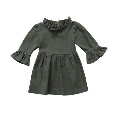 

Toddler Baby Winter Warm Dress Kids Girls Long Sleeve Princess Tutu Dresses 0-4T