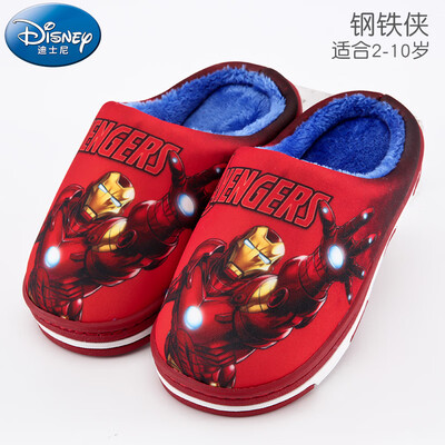 

Disney childrens cotton slippers boys winter new baby indoor boy cartoon spiderman slippers warm home shoes X210 red 170mm length 170