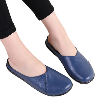

Rose Womens Flats Pure Color Soft Bottom Shoes Soft Slip-On Casual Boat Shoes