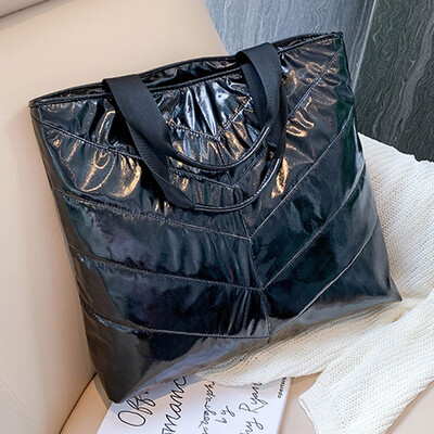 

Tailored Fashion Women Solid Color Zipper HnadBag Waterproof Shoulder Bag Shopping Bag