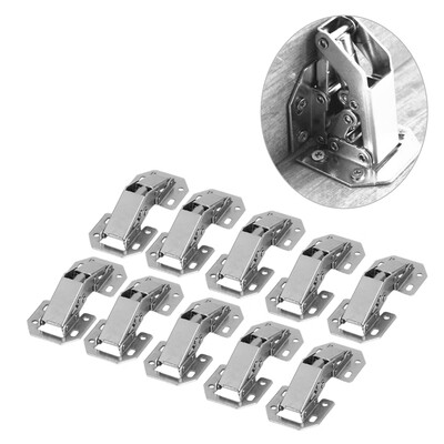 

Greensen 10Pcsset Easy Installation Type Cabinet Cupboard Wardrobe Door Furniture Corner Folded Hinge Door Hinge Cabinet Hinge