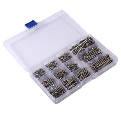 

Greensen 440pcs M3 Stainless Steel Hex Head Socket Screws&Nuts Assortment 2 Hex Keys Bolts Nuts