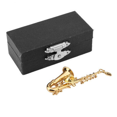 

Greensen Mini Unique Gold Plating Musical Instrument Brooch Gift Decoration with Box