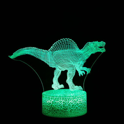 

〖Follure〗Dinosaur LED 3D Illuminated Lamp Optical Desk Night Light With 7 Color Changing