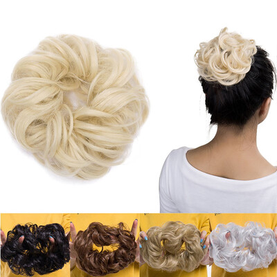 

Synthetic Hair Bun Extensions Messy Hair Scrunchies Hair Pieces for Women Hair Donut Updo Ponytail