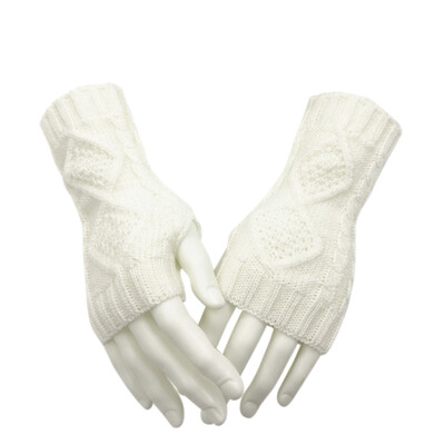 

Winter Fall Knitted Gloves Men Women Cute Warmer Mittens Long Gloves Wrist Arm Gloves