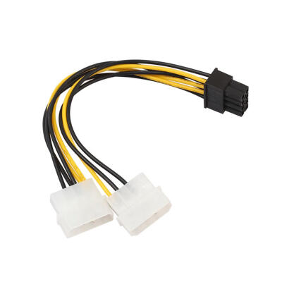 

18cm 862 Pin to Dual 4 Pin Graphics Video Card Power Cord Adapter Cable